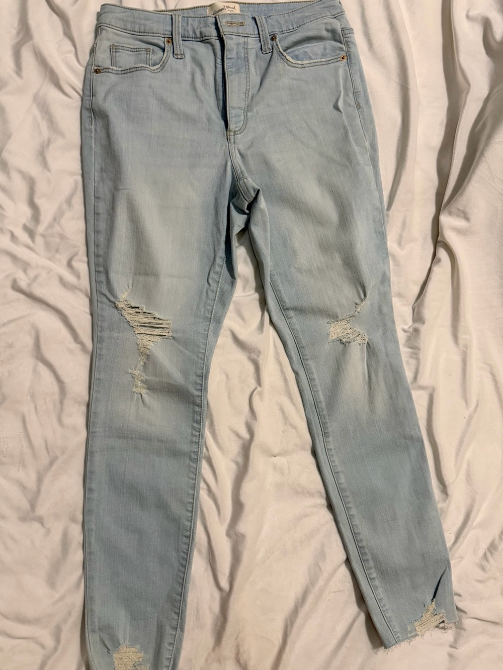 Universal Thread Light Blue Ripped Skinny Jeans